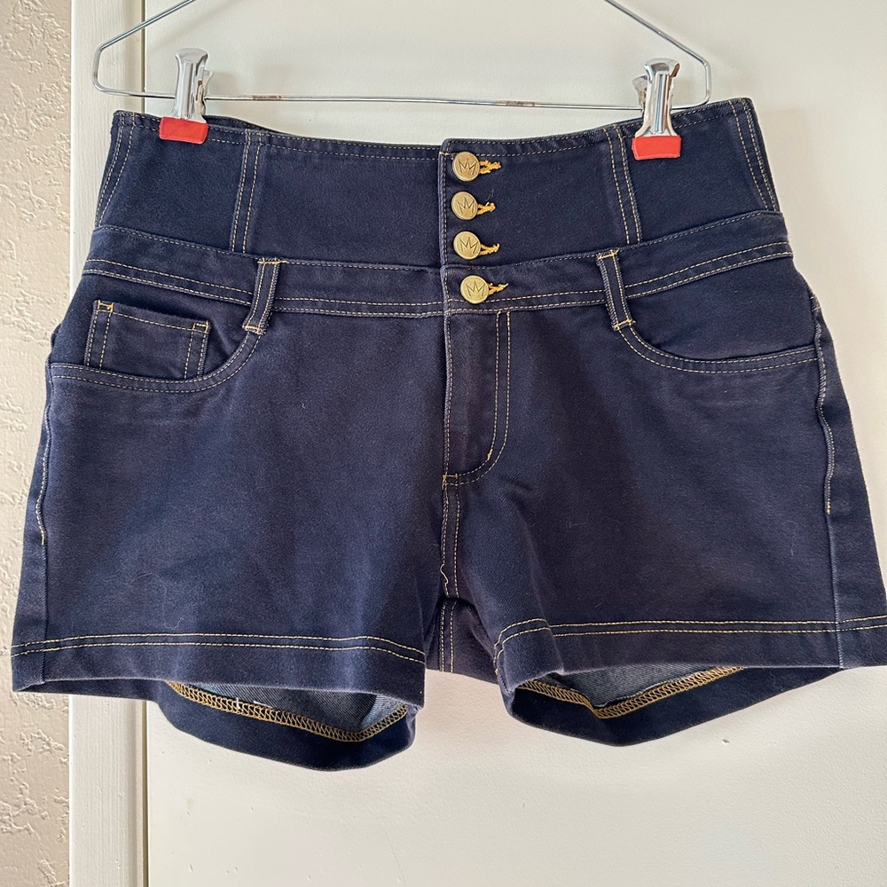 Nicki Minaj Shorts, Large, Dark Blue High Waist NWOT
